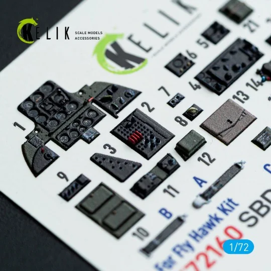 SBD-3 Dauntless - interior 3D decals for FlyHawk kit - Kelik K72160 SBD-3 Dauntless - interior 3D decals for FlyHawk kit - Kelik K72160