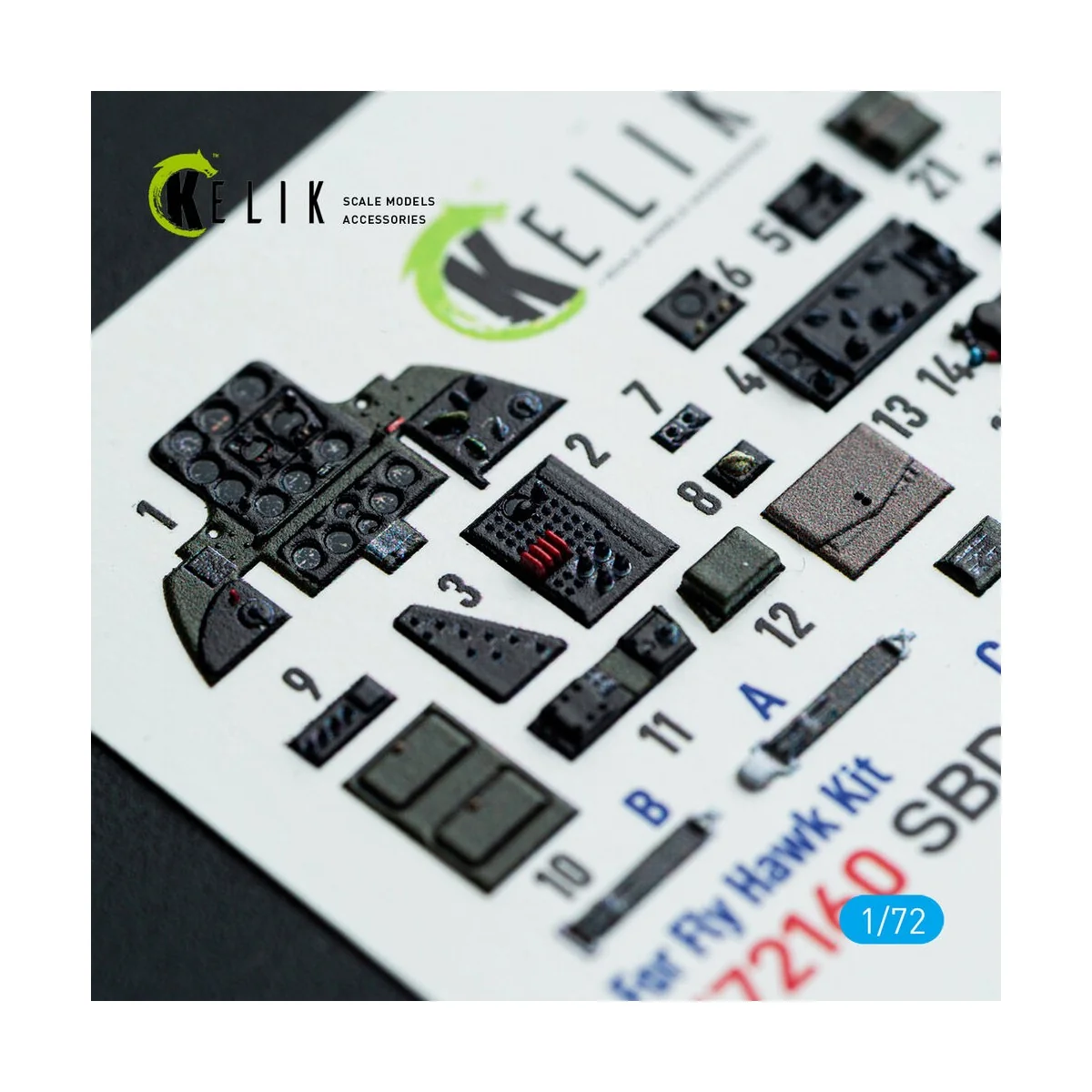 SBD-3 Dauntless - interior 3D decals for FlyHawk kit - Kelik K72160 SBD-3 Dauntless - interior 3D decals for FlyHawk kit - Kelik K72160