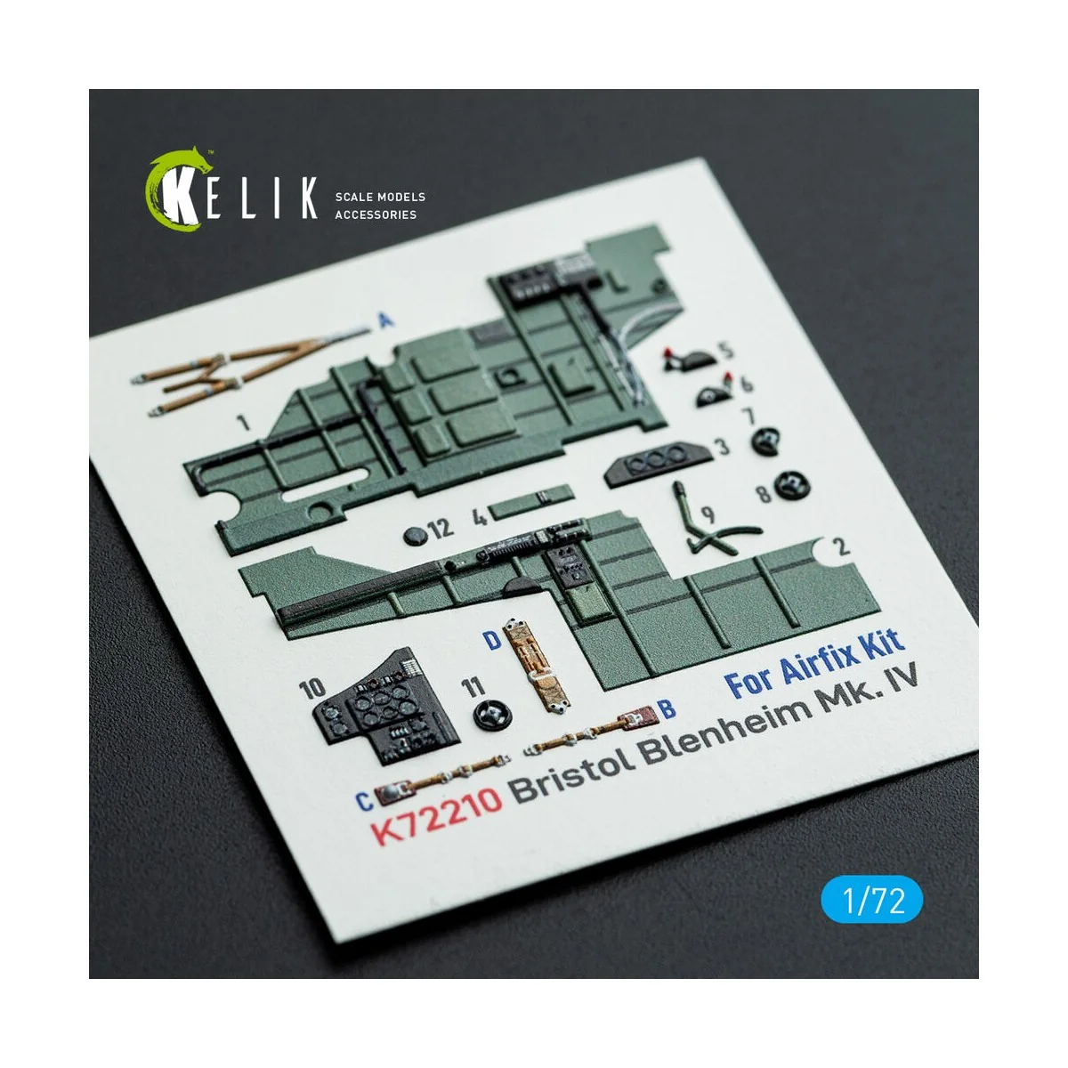 Bristol Blenheim Mk.IV - interior 3D decals for Airfix kit, 1/72 - ...