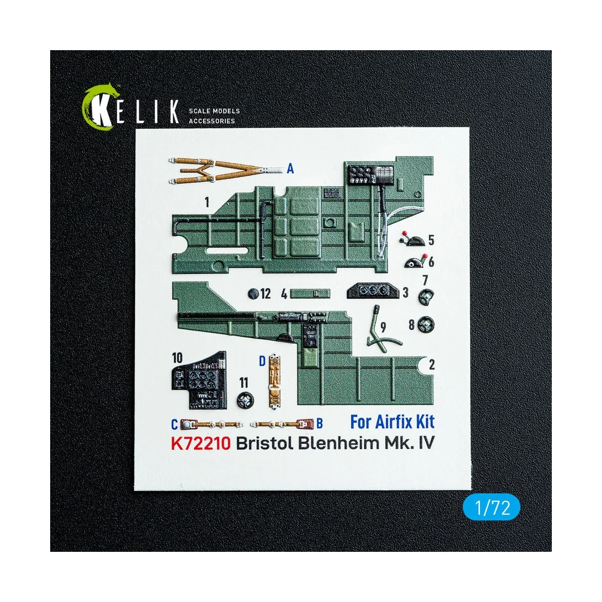 Bristol Blenheim Mk.IV - interior 3D decals for Airfix kit, 1/72 - ...