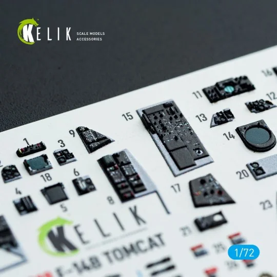 F-14B Tomcat - interior 3D decals for HobbyBoss kit - Kelik K72218 F-14B Tomcat - interior 3D decals for HobbyBoss kit - Kelik K72218