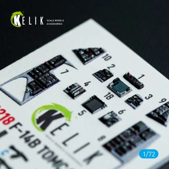 F-14B Tomcat - interior 3D decals for HobbyBoss kit - Kelik K72218 F-14B Tomcat - interior 3D decals for HobbyBoss kit - Kelik K72218