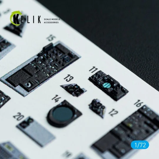 F-14B Tomcat - interior 3D decals for HobbyBoss kit - Kelik K72218 F-14B Tomcat - interior 3D decals for HobbyBoss kit - Kelik K72218
