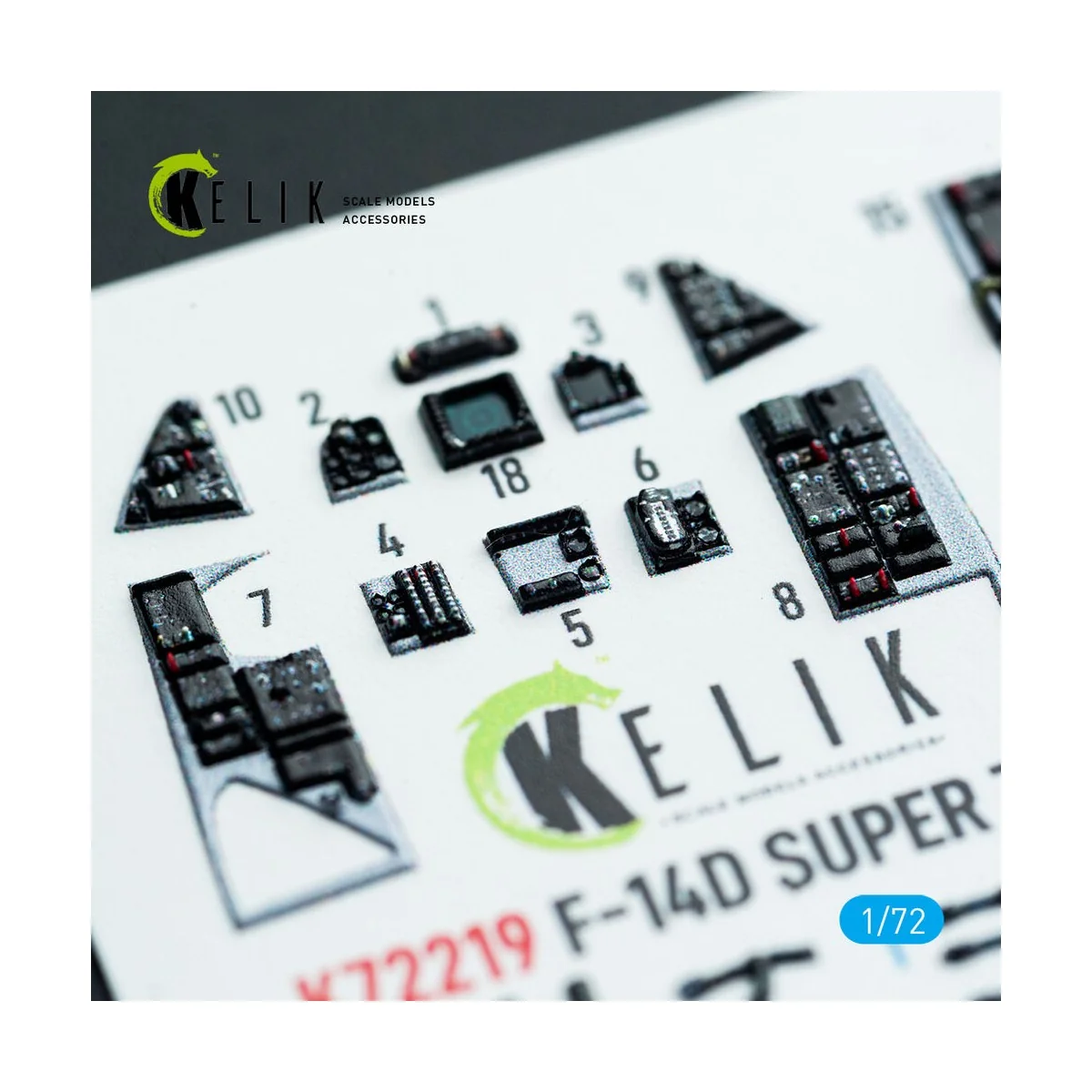 F-14D Super Tomcat - interior 3D decals for HobbyBoss kit, 1/72 - K...