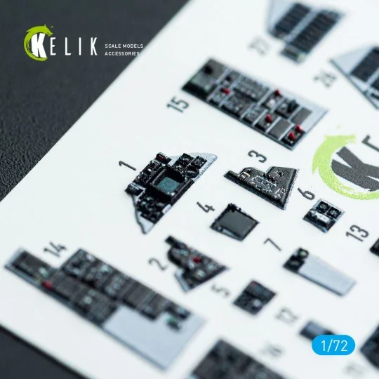 F-14A Tomcat - interior 3D decals for Academy kit - Kelik K72222 F-14A Tomcat - interior 3D decals for Academy kit - Kelik K72222