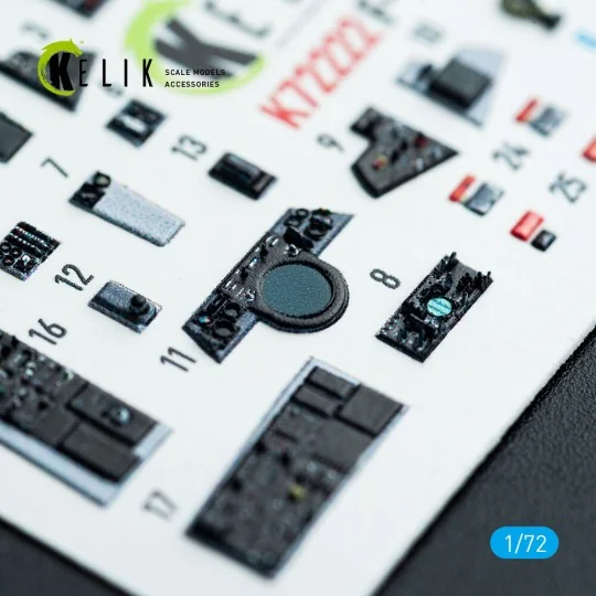 F-14A Tomcat - interior 3D decals for Academy kit - Kelik K72222 F-14A Tomcat - interior 3D decals for Academy kit - Kelik K72222