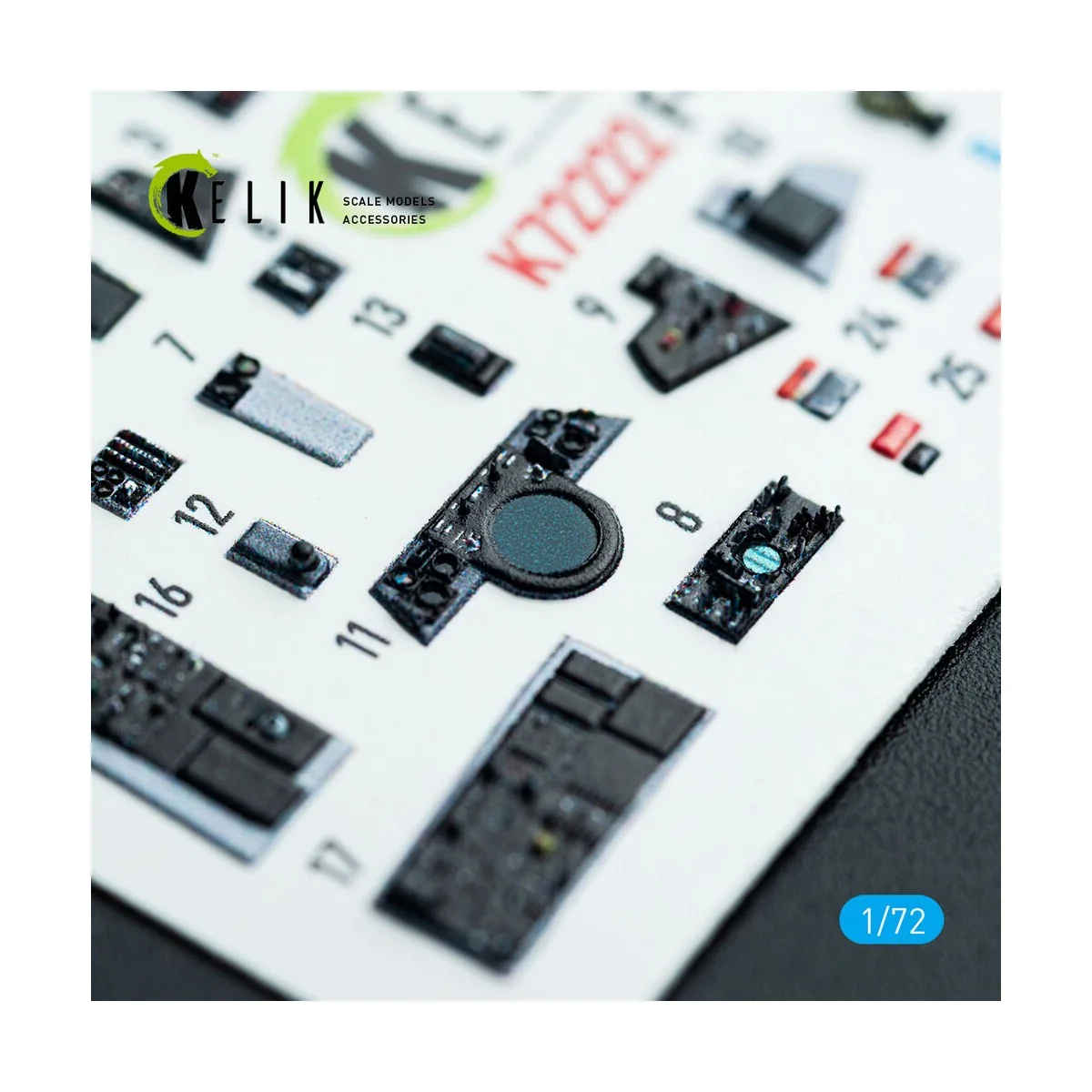 F-14A Tomcat - interior 3D decals for Academy kit, 1/72 - Kelik K72222 F-14A Tomcat - interior 3D decals for Academy kit, 1/72 - Kelik K72222