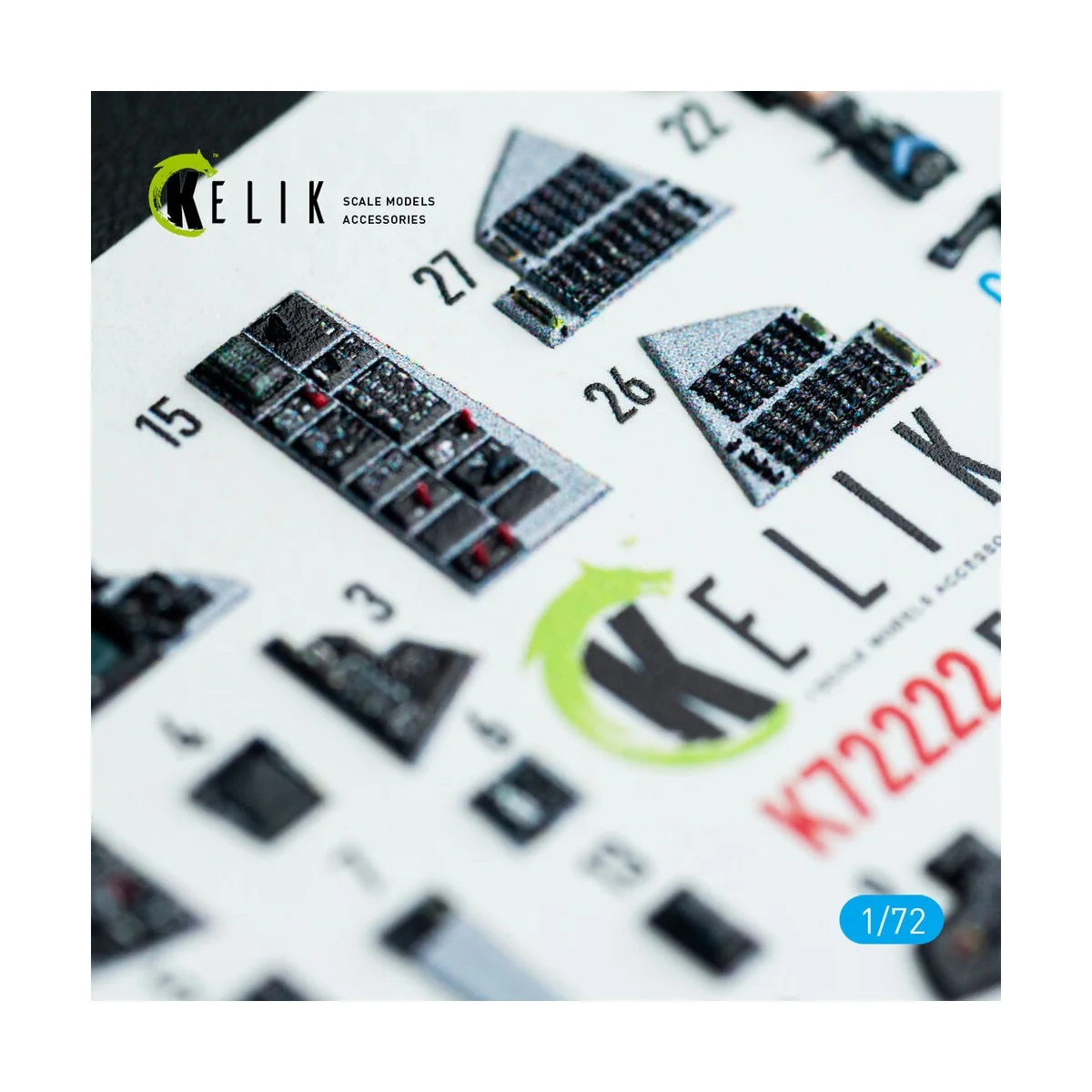 F-14A Tomcat - interior 3D decals for Academy kit - Kelik K72222 F-14A Tomcat - interior 3D decals for Academy kit - Kelik K72222