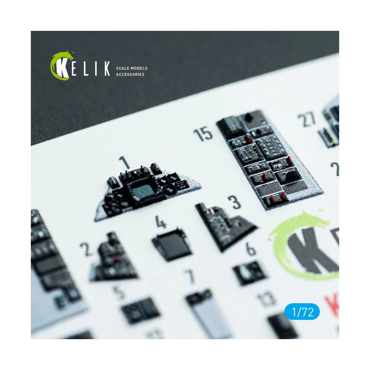 F-14B Tomcat - interior 3D decals for Academy kit - Kelik K72223