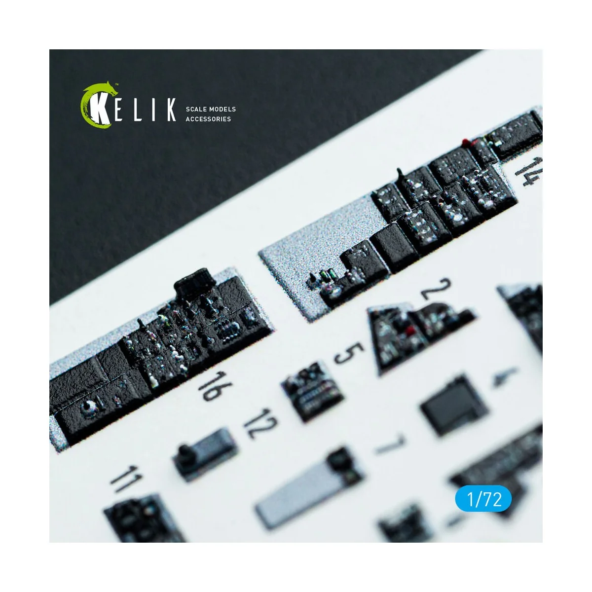 F-14B Tomcat - interior 3D decals for Academy kit - Kelik K72223