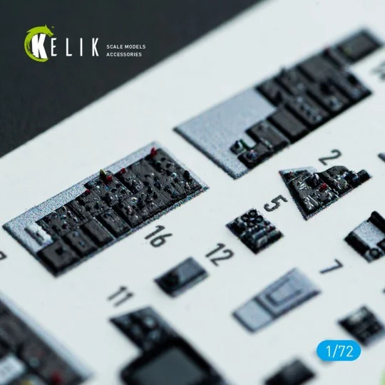 F-14D Super Tomcat - interior 3D decals for Academy kit - Kelik K72221