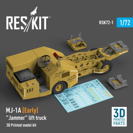 MJ-1A (Early) Jammer lift truck (3D Printed model kit), 1/72 - ResK...