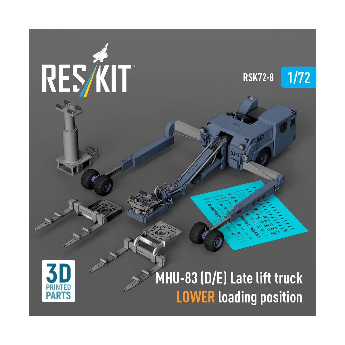 MHU-83 (D/E) Late lift truck LOWER loading position (3D Printed mod... MHU-83 (D/E) Late lift truck LOWER loading position (3D Printed mod...