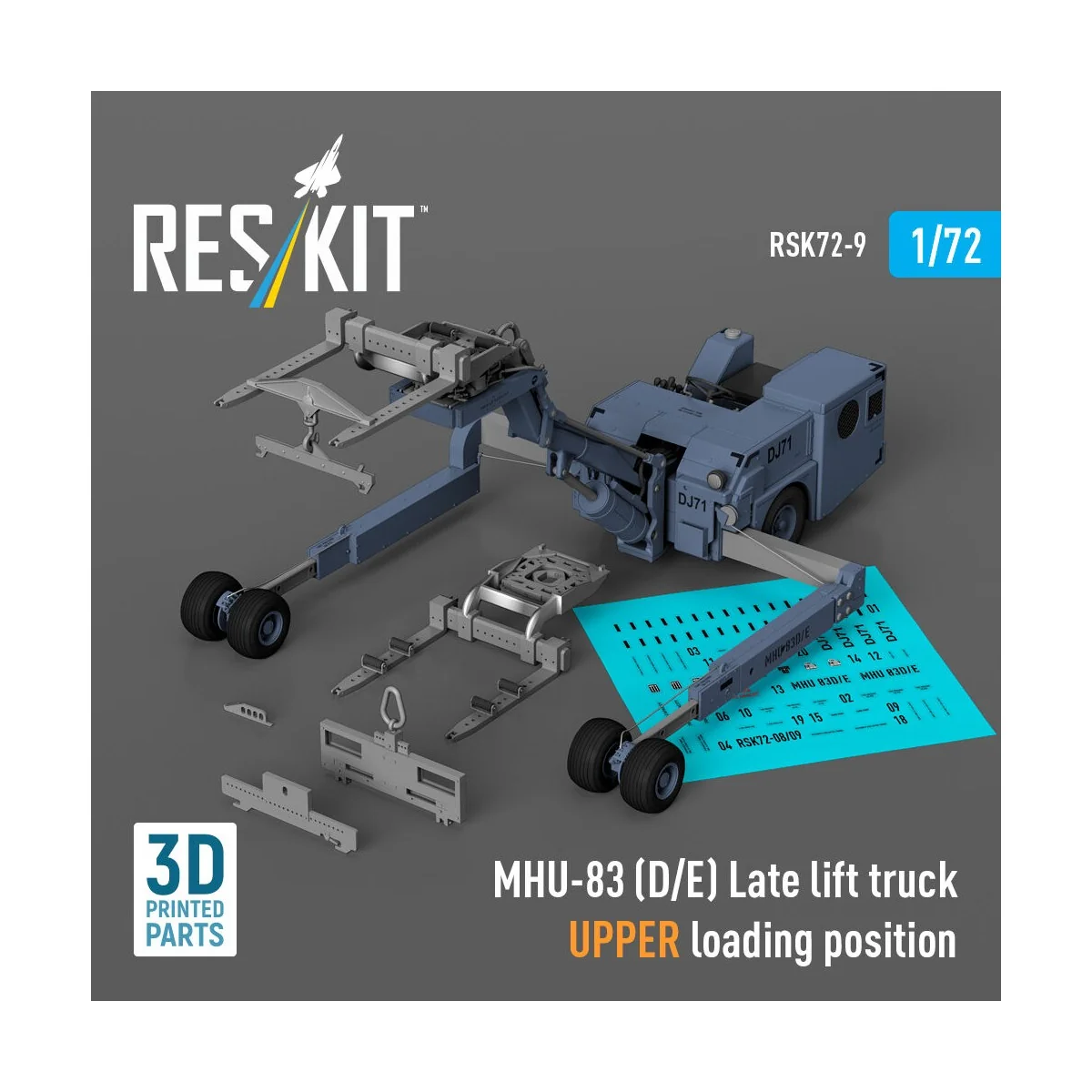 MHU-83 (D/E) Late lift truck UPPER loading position (3D Printed mod...