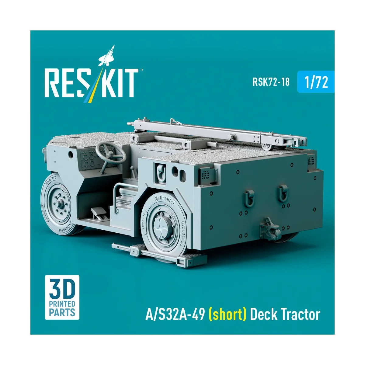A/S32A-49 (short) Deck Tractor (3D Printed model kit), 1/72 - ResKi...
