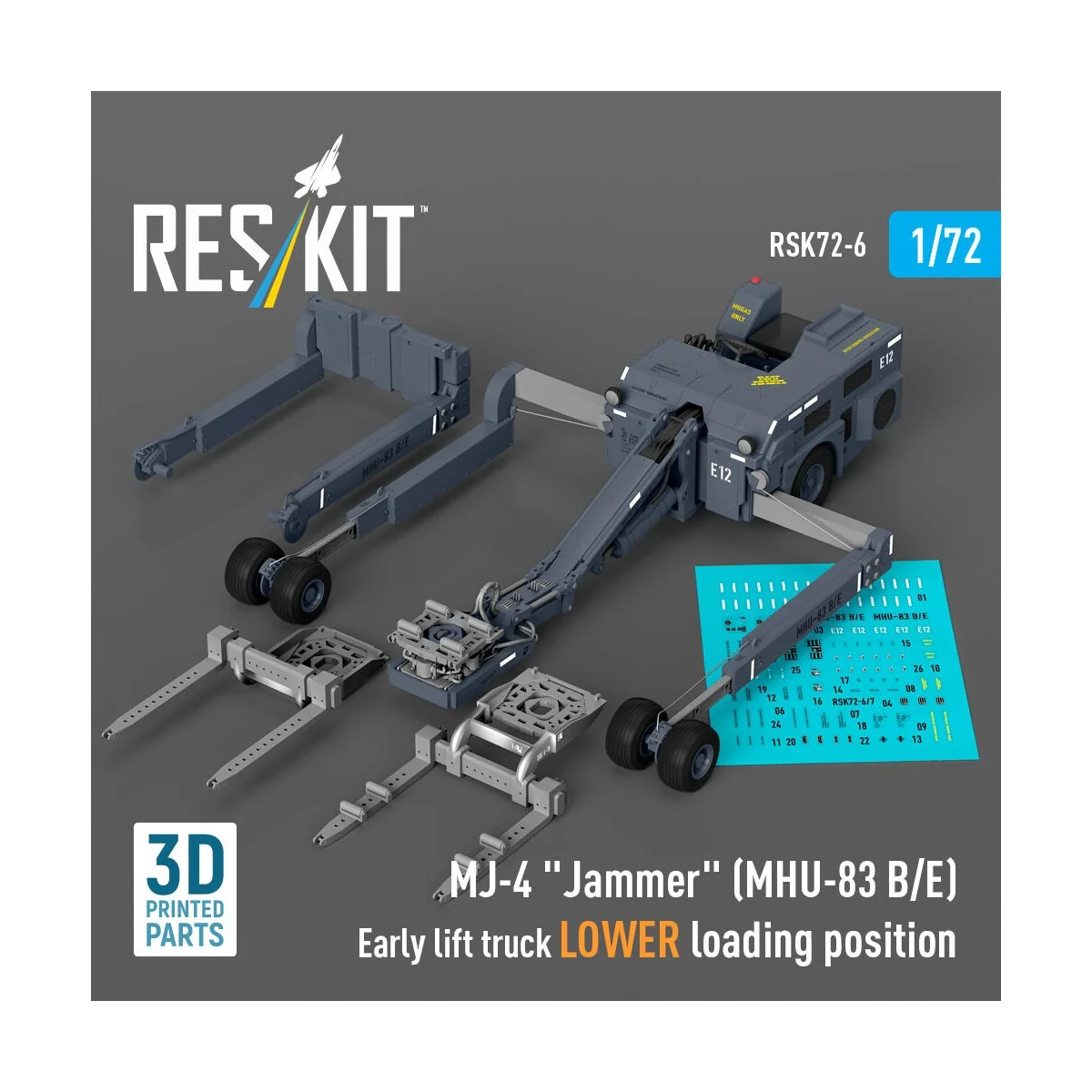 MJ-4 Jammer (MHU-83 B/E) Early lift truck LOWER loading position (3...