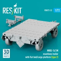 MHU-141M munitions trailer with flat bed/cargo platform (type 2) (3...