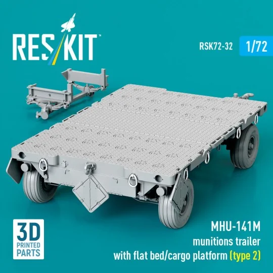 MHU-141M munitions trailer with flat bed/cargo platform (type 2) (3...
