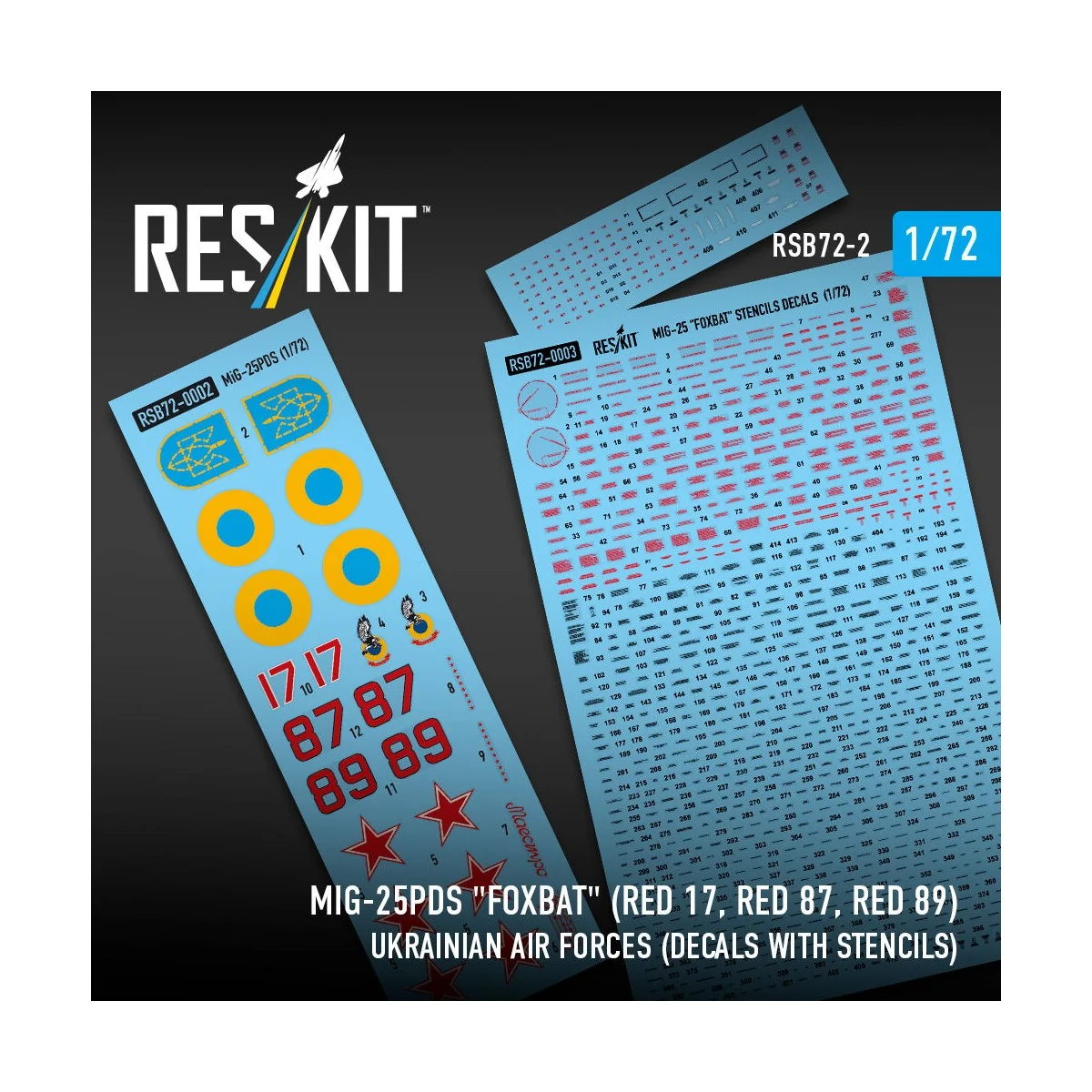 MiG-25PDS Foxbat (Red 17, Red 87, Red 89) Ukrainian Air Forces (Dec... MiG-25PDS Foxbat (Red 17, Red 87, Red 89) Ukrainian Air Forces (Dec...
