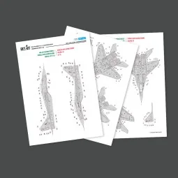 MiG-29 Fulcrum 9-12, 9-13, UB, Ukrainian Air Forces (Stencils Decal...