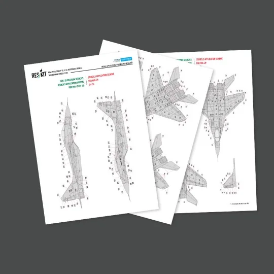 MiG-29 Fulcrum 9-12, 9-13, UB, Ukrainian Air Forces (Stencils Decal...