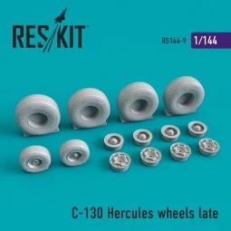 C-130 Hercules wheels set late version, 1/144 - ResKit Models RS144...
