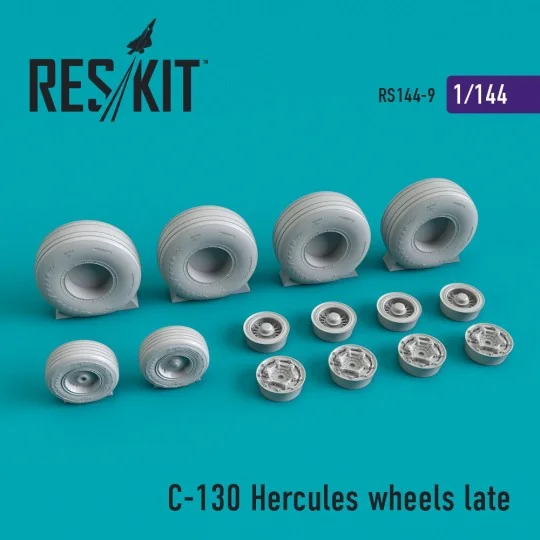 C-130 Hercules wheels set late version - ResKit Models RS144-0009