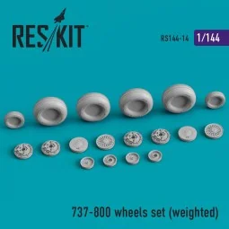 737-800 wheels set (weighted) - ResKit Models RS144-0014