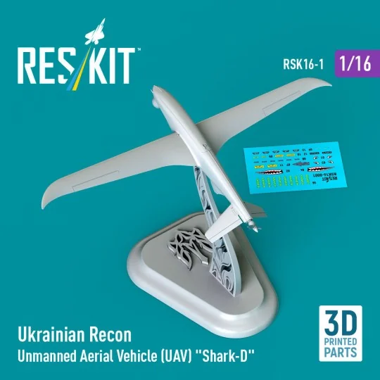 Ukrainian Recon Unmanned Aerial Vehicle (UAV) Shark-D (3D Printed) ...