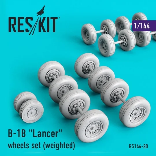 B-1B Lancer wheels set (weighted) - ResKit Models RS144-0020
