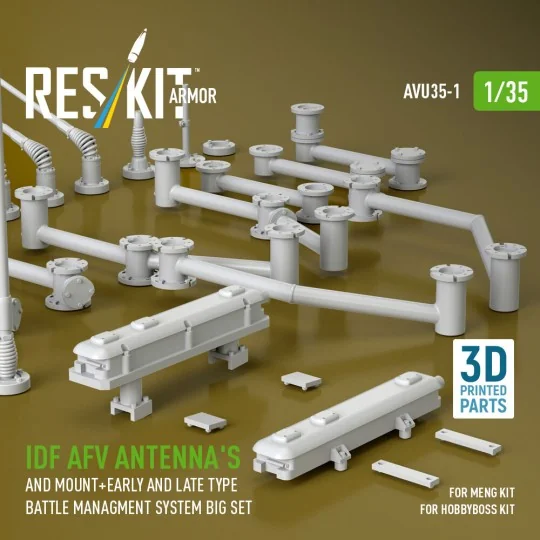 IDF AFV antenna's and mount+early and late type battle managment sy... IDF AFV antenna's and mount+early and late type battle managment sy...