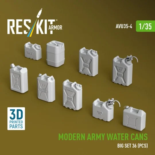 Modern army water cans, big set (3D Printed), 1/35 - ResKit Models ...