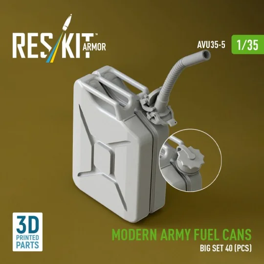 Modern army fuel cans, big set (3D Printed), 1/35 - ResKit Models A...