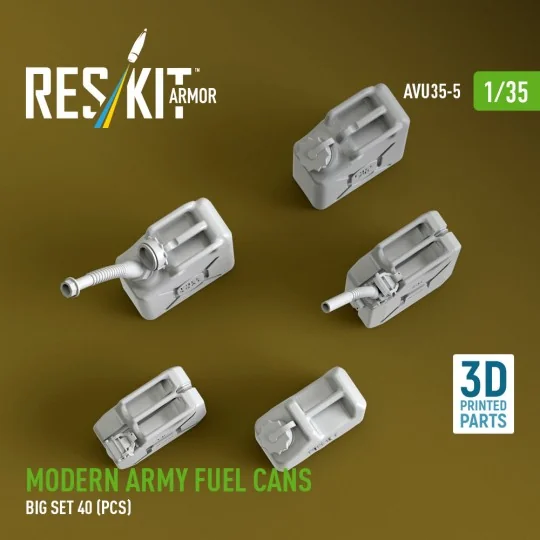 Modern army fuel cans, big set (3D Printed), 1/35 - ResKit Models A...