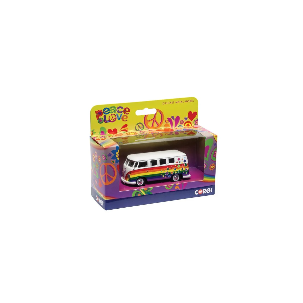 Volkswagen Campervan - Peace Love and Wishes, 1/43 - Corgi CC02731