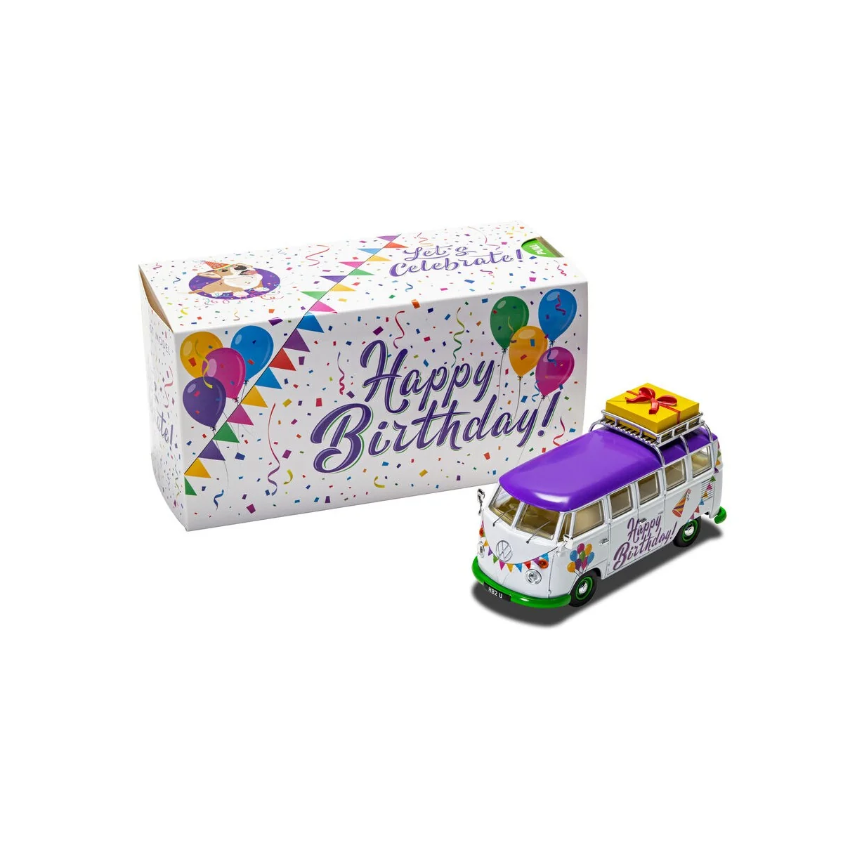 Volkswagen Campervan Happy Birthday, 1/43 - Corgi CC02734 Volkswagen Campervan Happy Birthday, 1/43 - Corgi CC02734