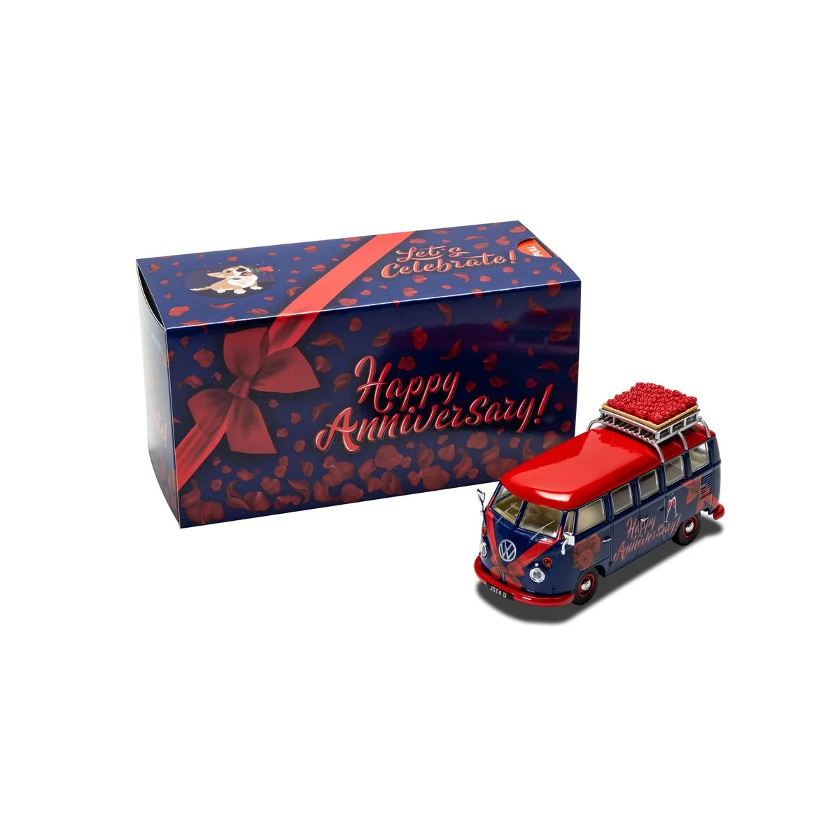 Volkswagen Campervan Happy Anniversary, 1/43 - Corgi CC02735 Volkswagen Campervan Happy Anniversary, 1/43 - Corgi CC02735