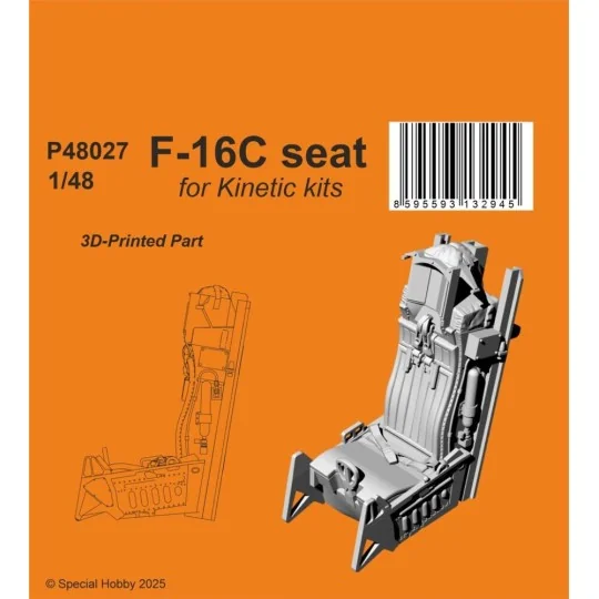 F-16C Seat for Kinetic, 1/48 - CMK 129-P48027
