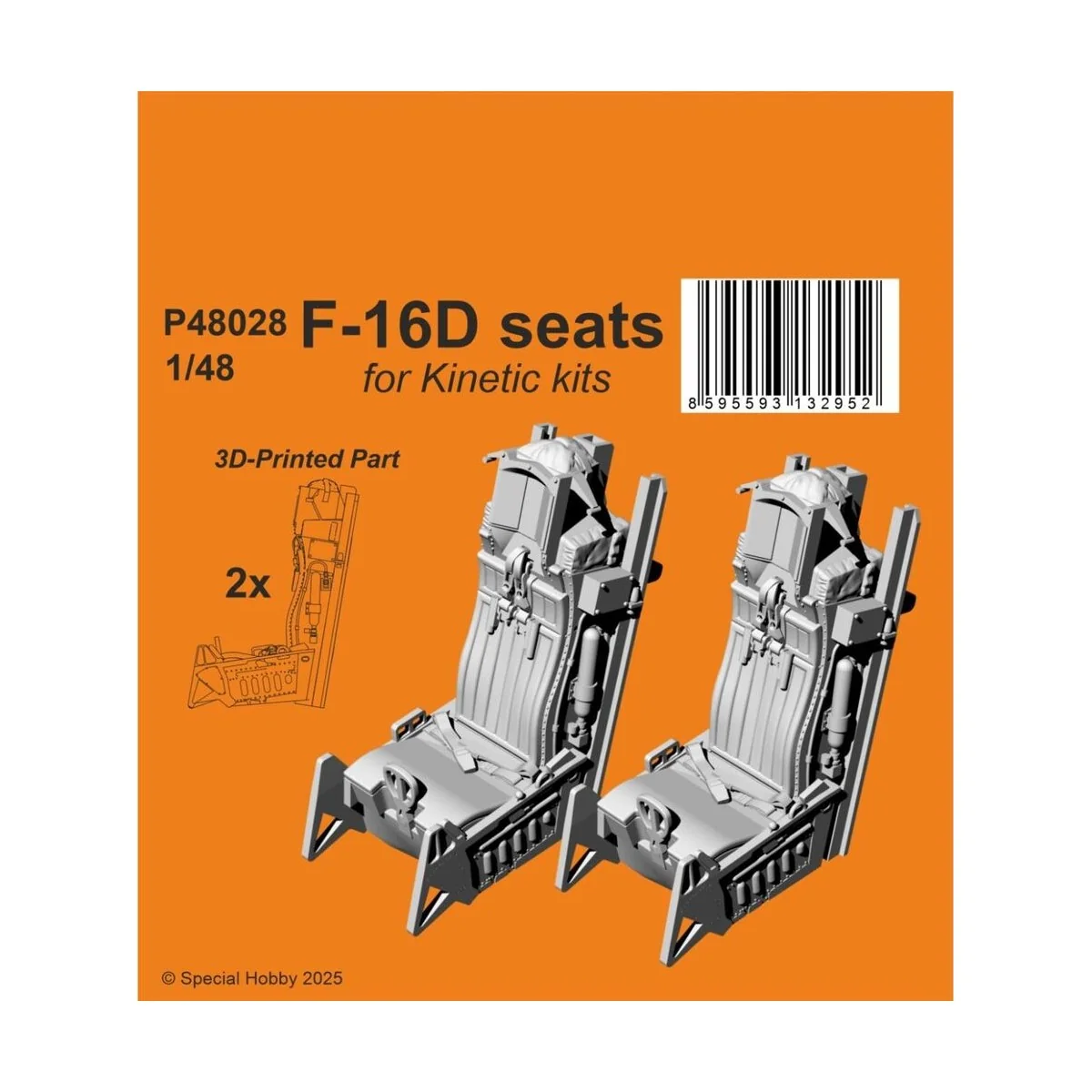 F-16D Seats for Kinetic, 1/48 - CMK 129-P48028
