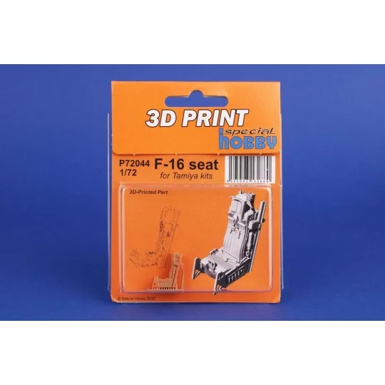 F-16 Seat for Tamiya, 1/72 - Special Hobby 129-P72044 F-16 Seat for Tamiya, 1/72 - Special Hobby 129-P72044