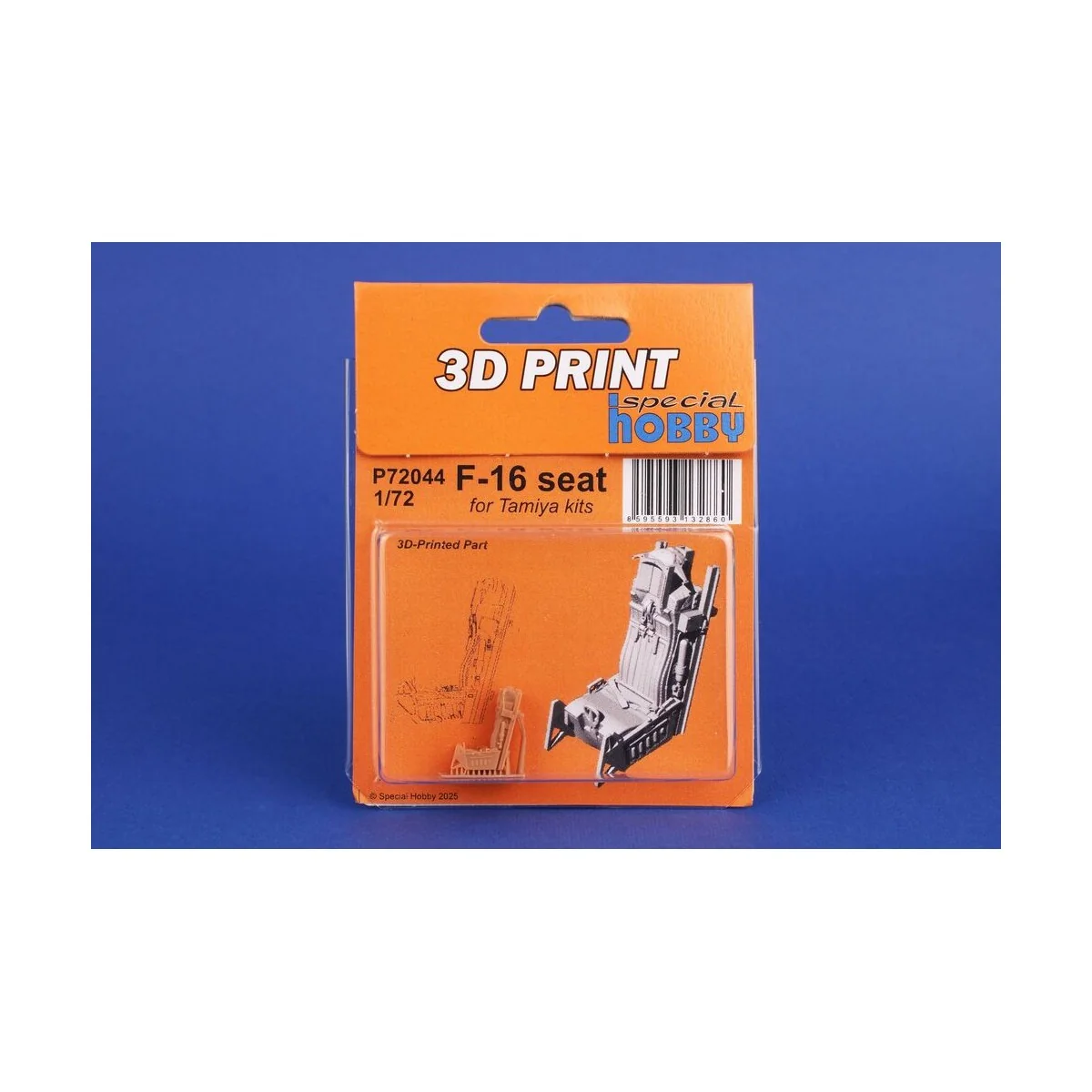 F-16 Seat for Tamiya, 1/72 - Special Hobby 129-P72044 F-16 Seat for Tamiya, 1/72 - Special Hobby 129-P72044