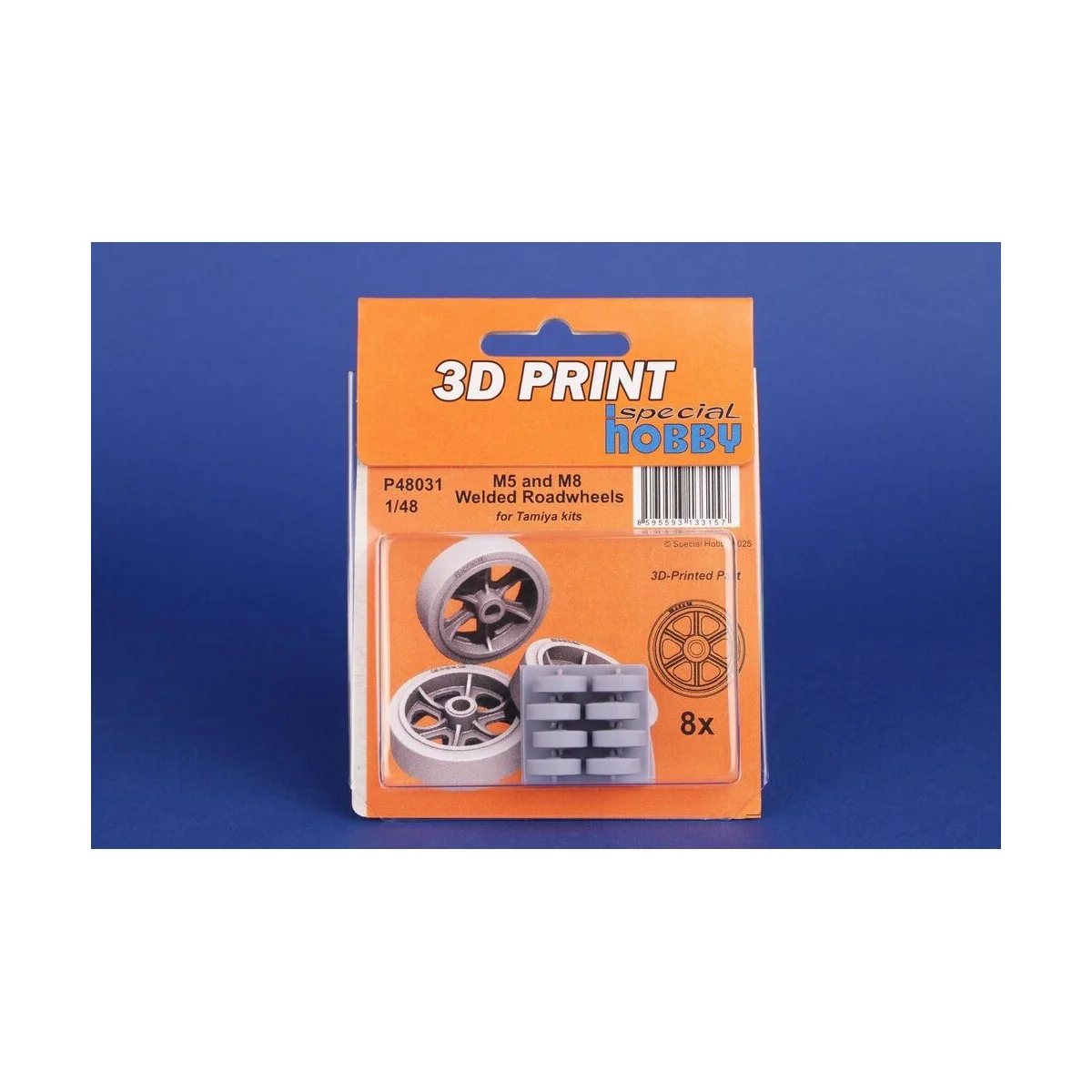 M5 and M8 Welded Roadwheels for Tamiya, 1/48 - CMK 129-P48031 M5 and M8 Welded Roadwheels for Tamiya, 1/48 - CMK 129-P48031