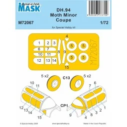 DH.94 Moth Minor Coupé MASK, 1/72 - Special Hobby 100-M72067