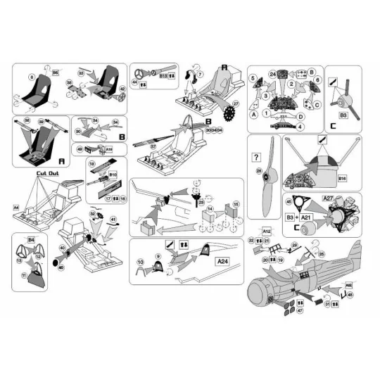 Gloster Gladiator PE-Set (Airfix), 1/72 - Brengun BRL72297