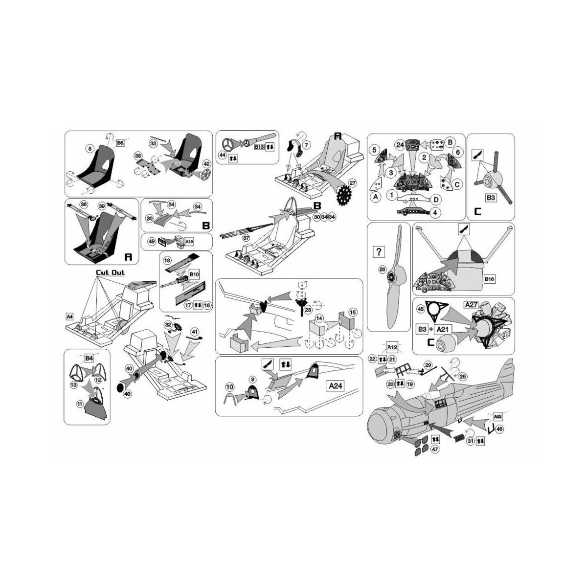 Gloster Gladiator PE-Set (Airfix), 1/72 - Brengun BRL72297