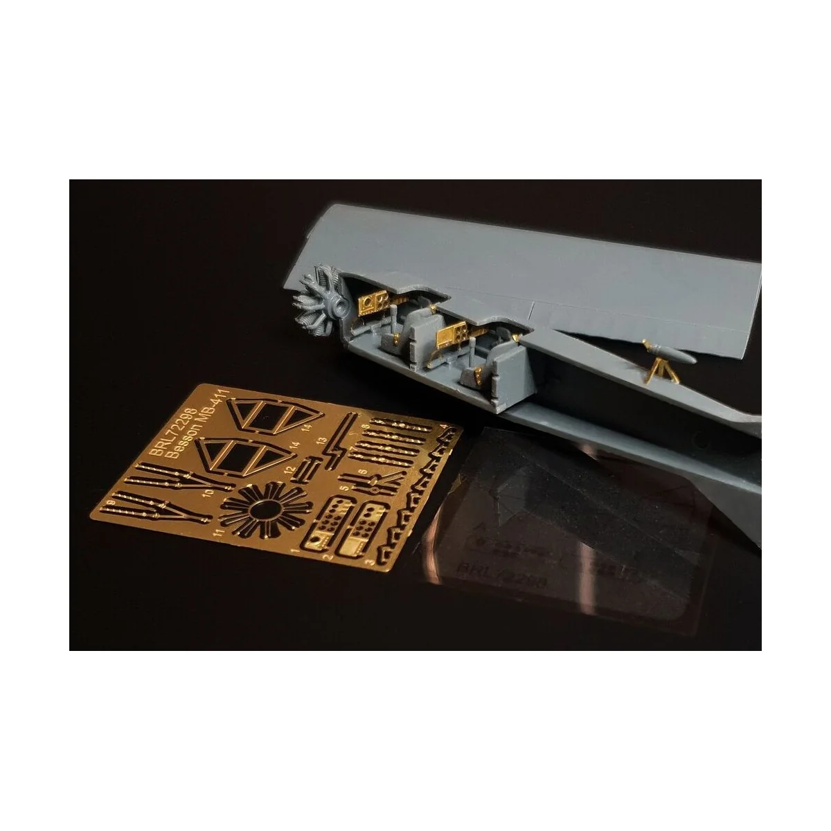 Marcel Besson MB-411 PE-Set (FLY kit), 1/72 - Brengun BRL72298 Marcel Besson MB-411 PE-Set (FLY kit), 1/72 - Brengun BRL72298