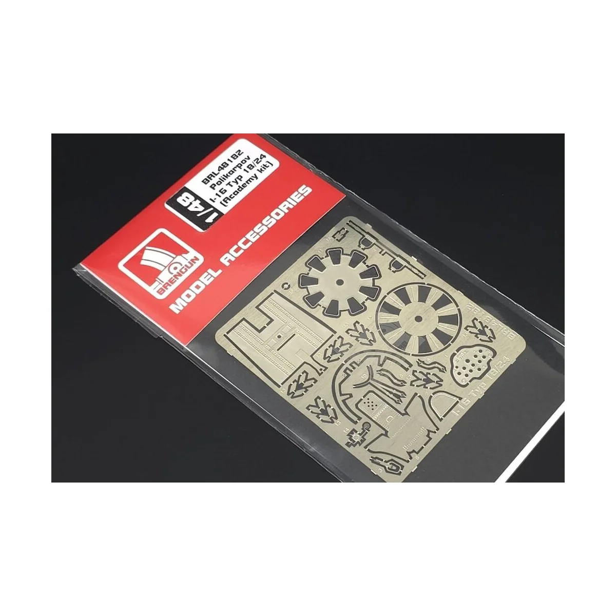 Polikarpov I-16 Typ 18/24 PE-Set (Academy kit), 1/48 - Brengun BRL4... Polikarpov I-16 Typ 18/24 PE-Set (Academy kit), 1/48 - Brengun BRL4...