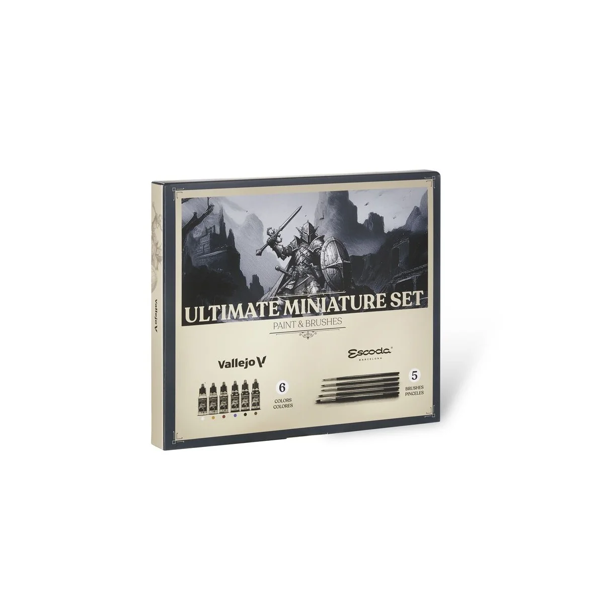 Ultimate miniature set Paint & Brushes (5) 18 ml - Vallejo 72206