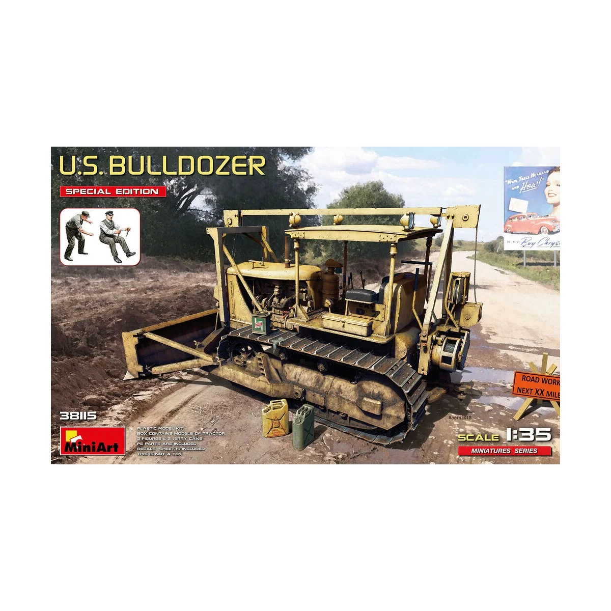 U.S. Bulldozer. Special Edition, 1/35 - MiniArt 38115