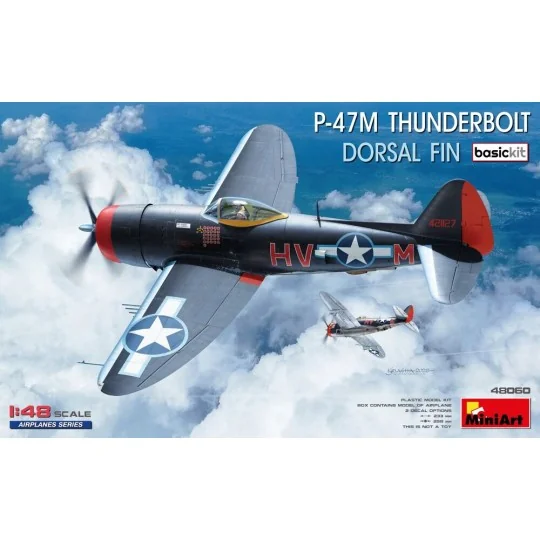 P-47M Thunderbolt. Dorsal Fin. Basic Kit, 1/48 - MiniArt 48060
